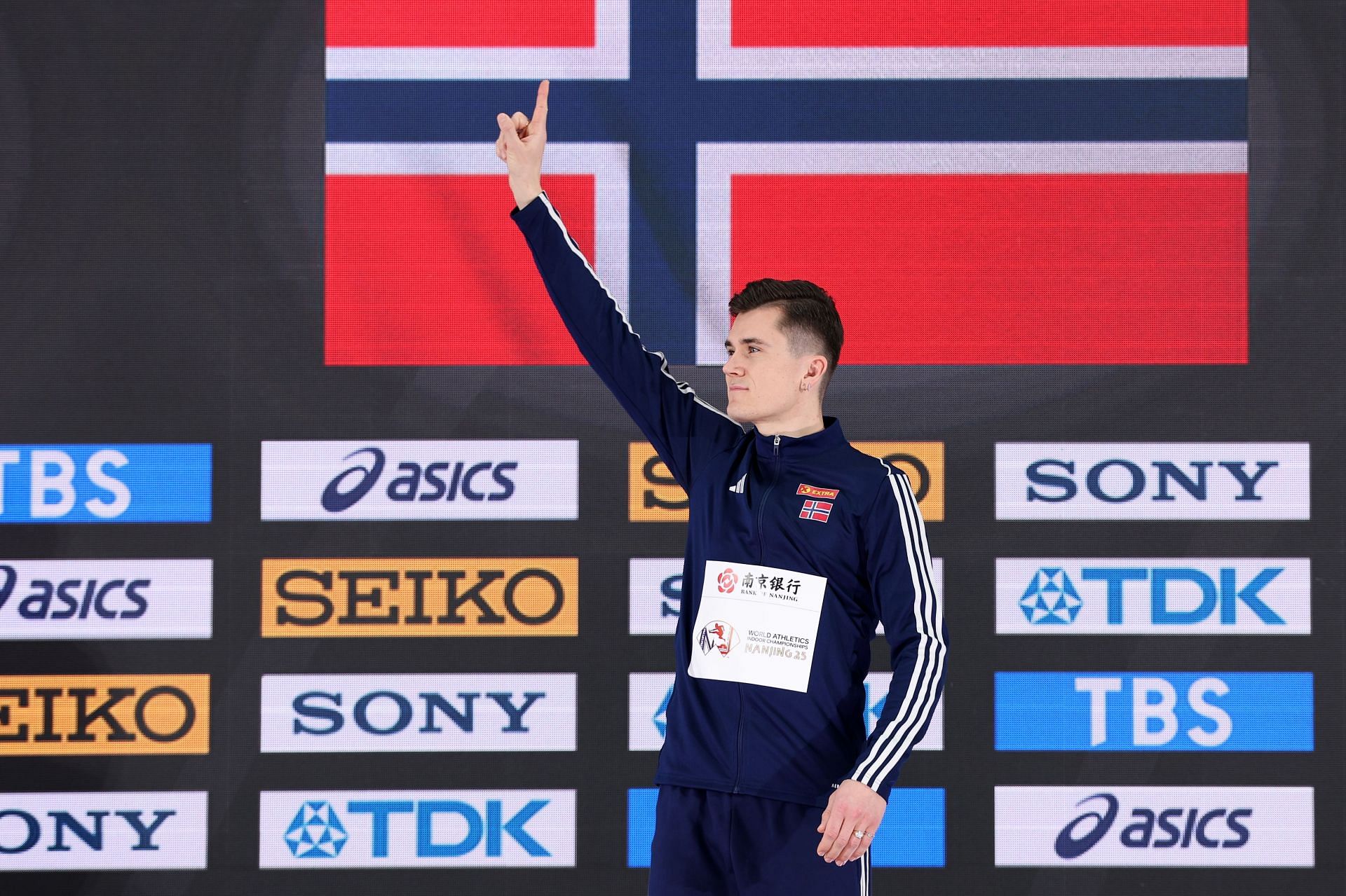 Jakob Ingebrigtsen at the World Athletics Indoor Championships Nanjing 2025 - Day 3 - Source: Getty